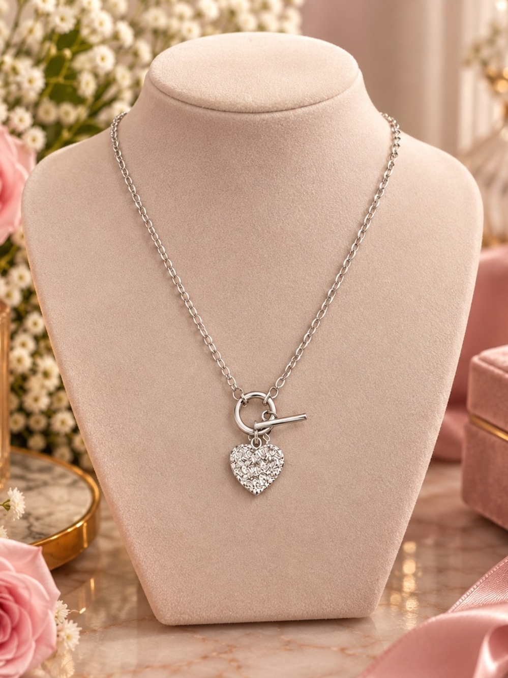 Everlasting Heart 925 Sterling Silver Necklace